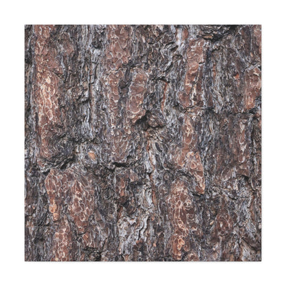 Textured Whispers of an Ancient Tree - Unique Frameless Canvas Wall Art