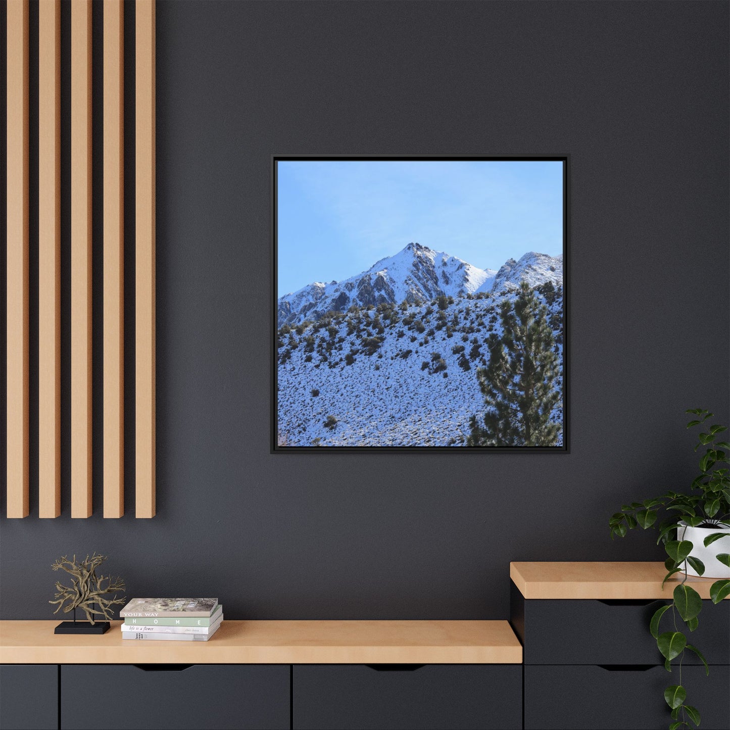 Snow's Embrace - Unique Stretched Canvas Wall Art