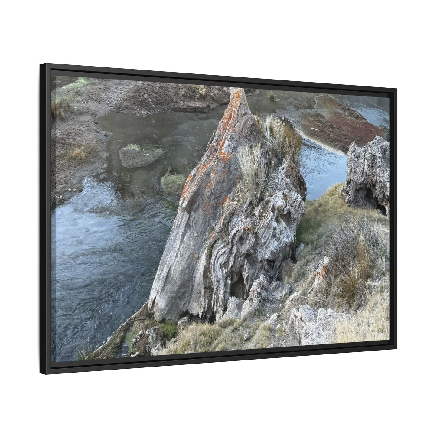 Carved by Water - Unique Stretched Canvas Wall Art