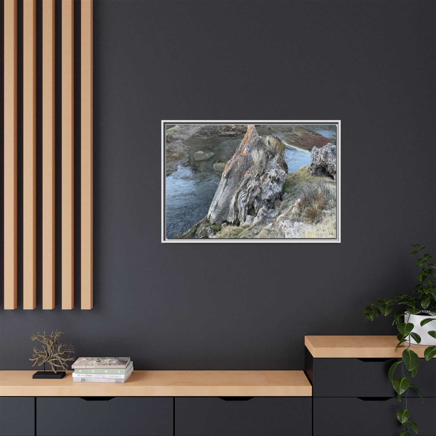 Carved by Water - Unique Stretched Canvas Wall Art