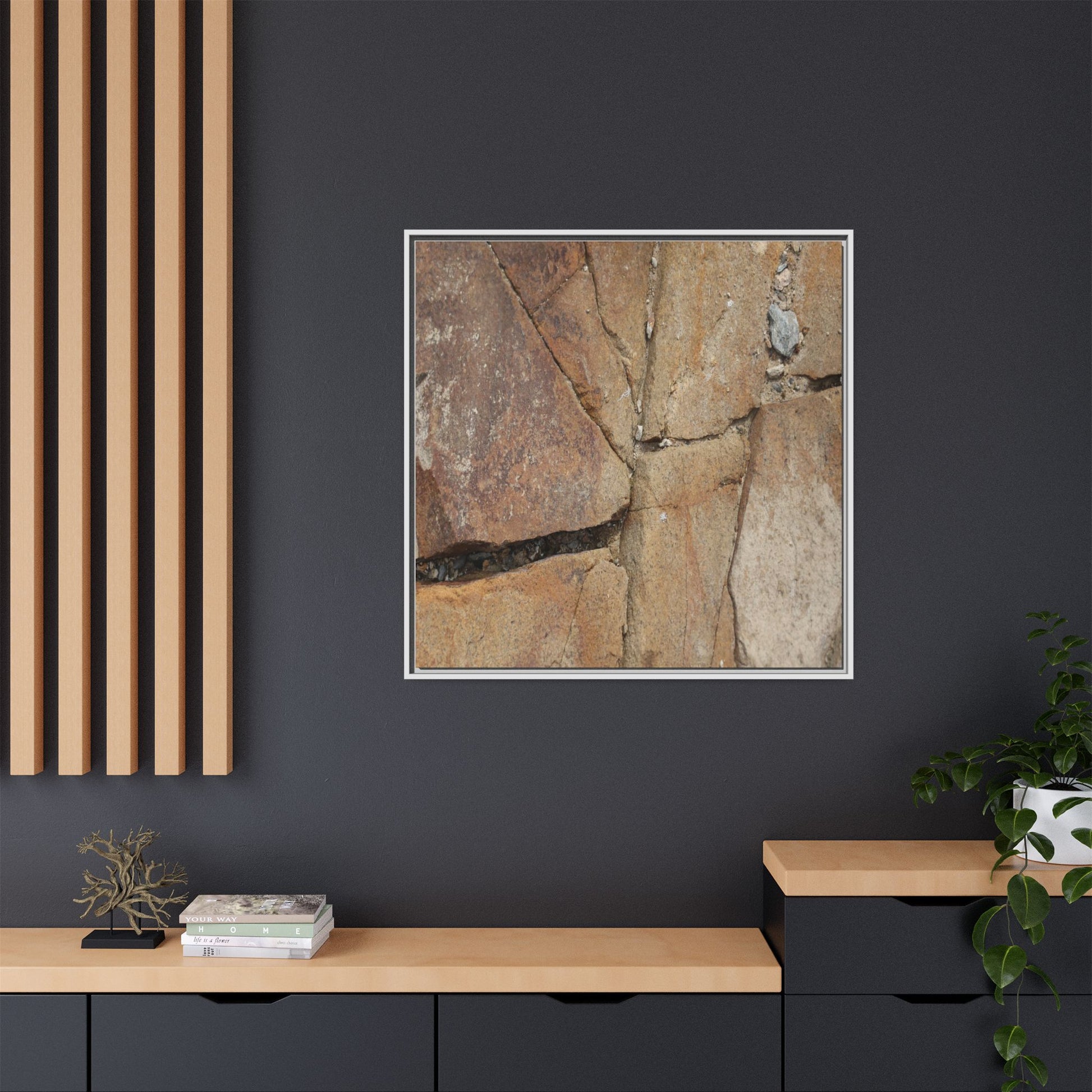 Rusty Crevices - Unique Stretched Canvas Wall Art - Art By Earth