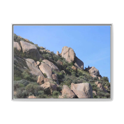 Ancient Boulders in Arid Landscape - Unique Stretched Canvas Wall Art - Art By Earth
