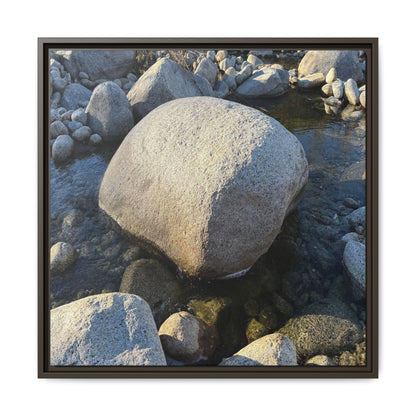 Rocky Riverbed - Unique Stretched Canvas Wall Art - Art By Earth