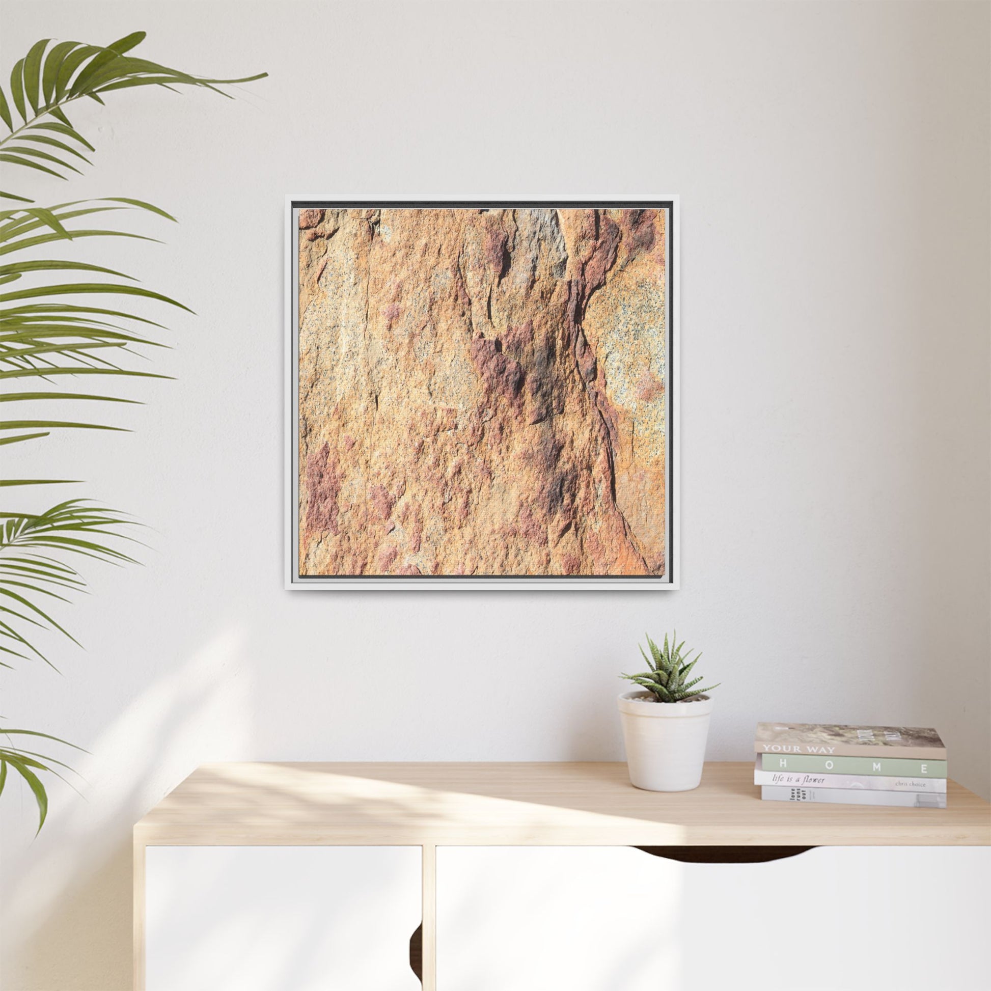 Fractal Stone - Unique Stretched Canvas Wall Art - Art By Earth