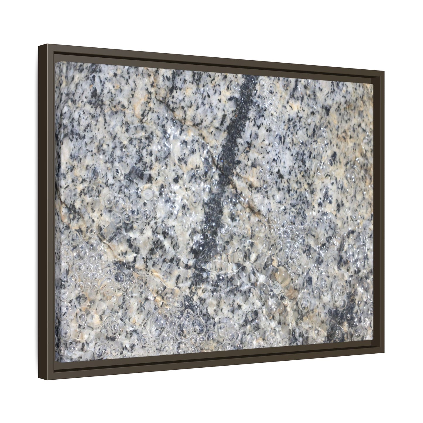 Granite Bubbles - Unique Stretched Canvas Wall Art - Art By Earth