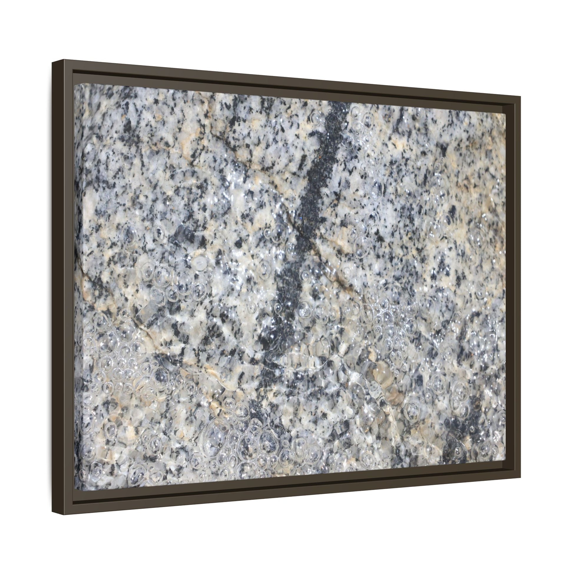 Granite Bubbles - Unique Stretched Canvas Wall Art - Art By Earth