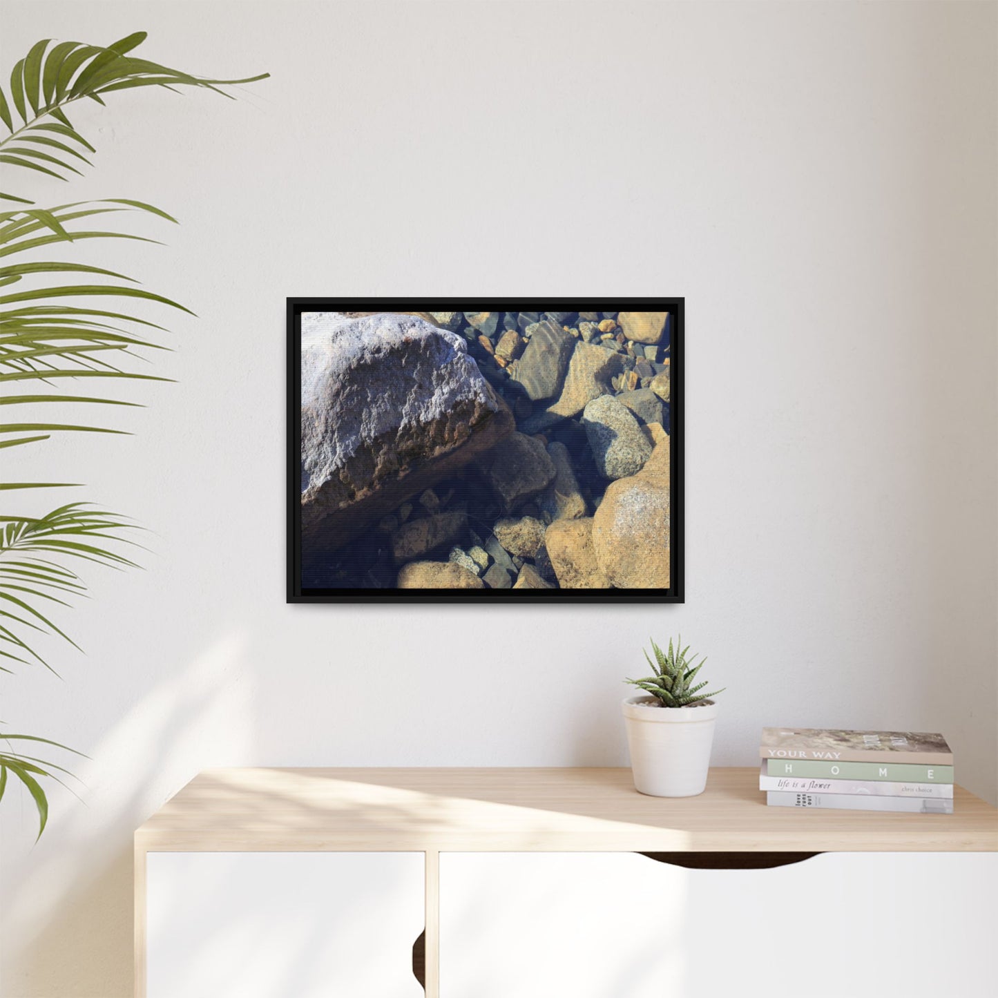 Stone Sanctuary - Unique Stretched Canvas Wall Art