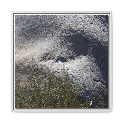 Weathered Boulder with Character - Unique Stretched Canvas Wall Art