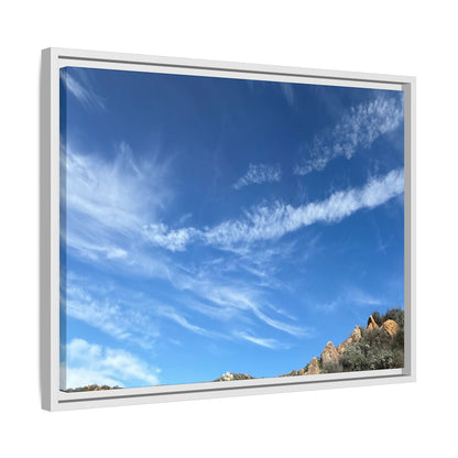 Arid Landscape with Rocky Outcrops - Unique Stretched Canvas Wall Art