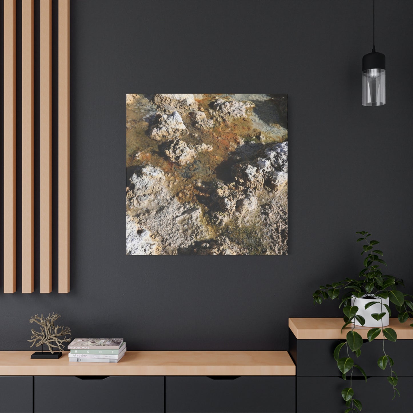 Mineral Landscape - Unique Frameless Canvas Wall Art