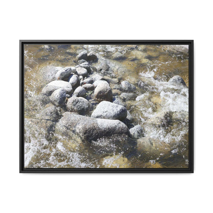 Mountain Stream Flow - Unique Stretched Canvas Wall Art - Art By Earth