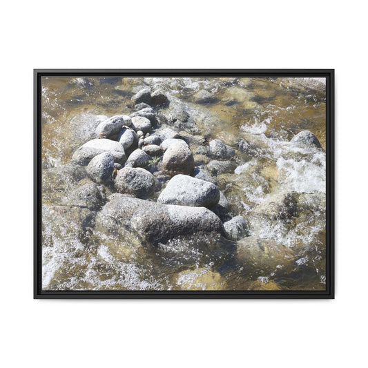Mountain Stream Flow - Unique Stretched Canvas Wall Art - Art By Earth