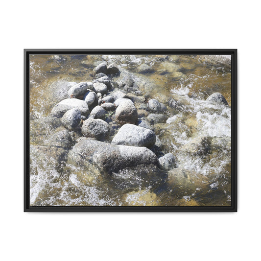 Mountain Stream Flow - Unique Stretched Canvas Wall Art - Art By Earth