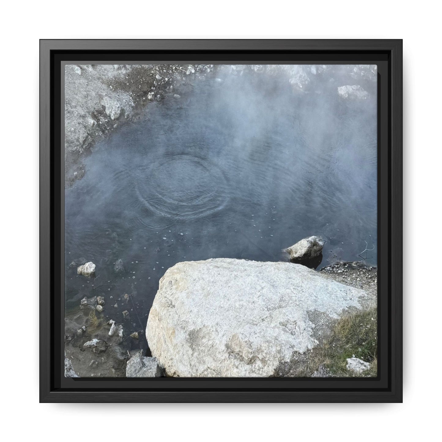 Ripples of Silence - Unique Stretched Canvas Wall Art