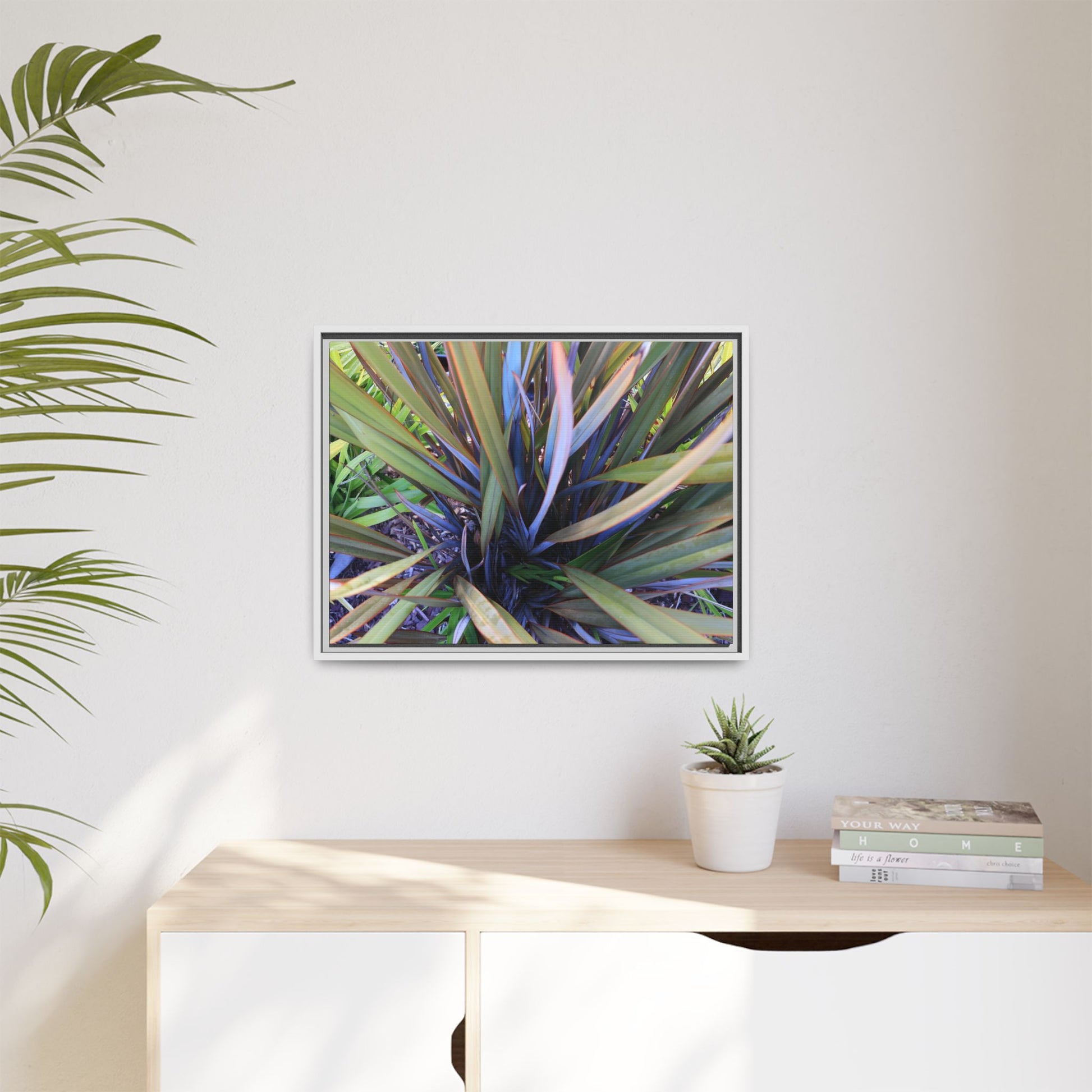 Radiant Leaves - Unique Stretched Canvas Wall Art - Art By Earth