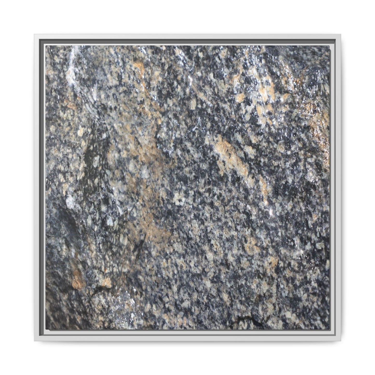 Crystalline Echoes - Unique Stretched Canvas Wall Art - Art By Earth