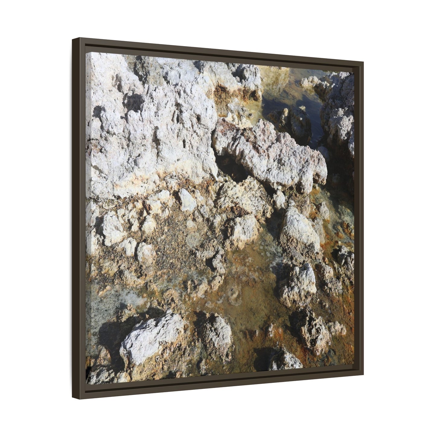 Strata of Silence - Unique Stretched Canvas Wall Art