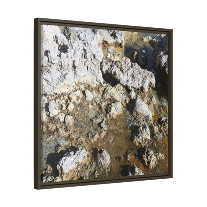 Strata of Silence - Unique Stretched Canvas Wall Art