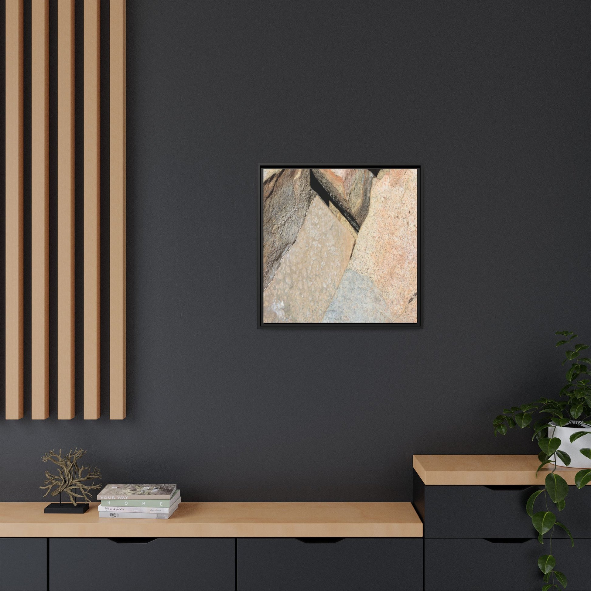 Rock Fragment - Unique Stretched Canvas Wall Art - Art By Earth