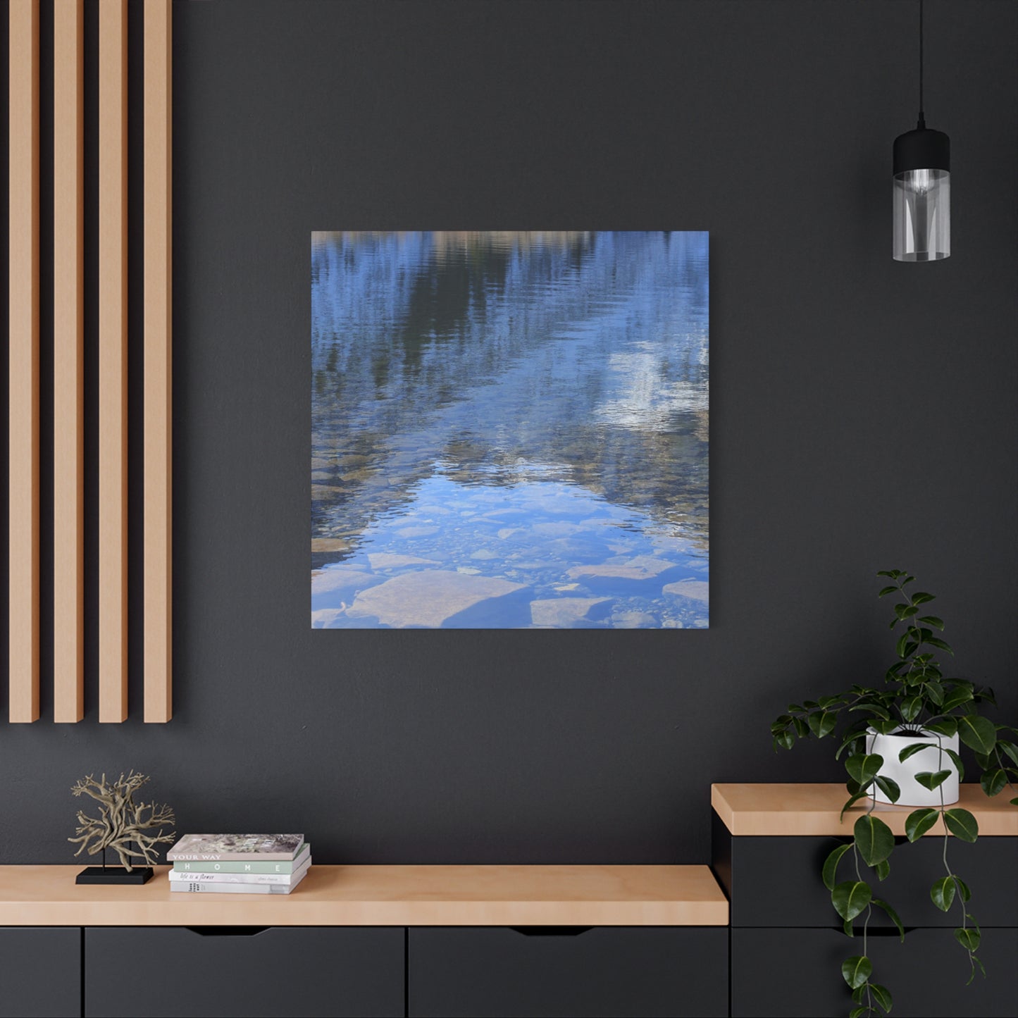 Reflections of Tranquility - Unique Frameless Canvas Wall Art
