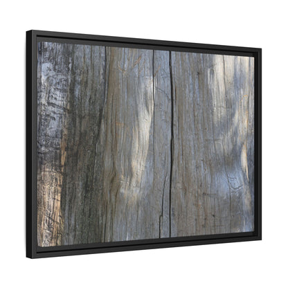 Weathered Wood Surface - Unique Stretched Canvas Wall Art