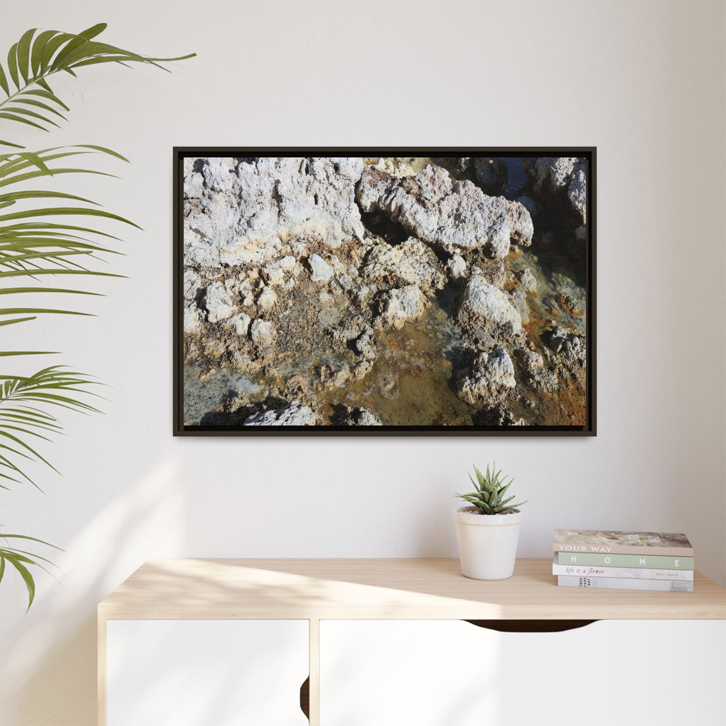 Strata of Silence - Unique Stretched Canvas Wall Art