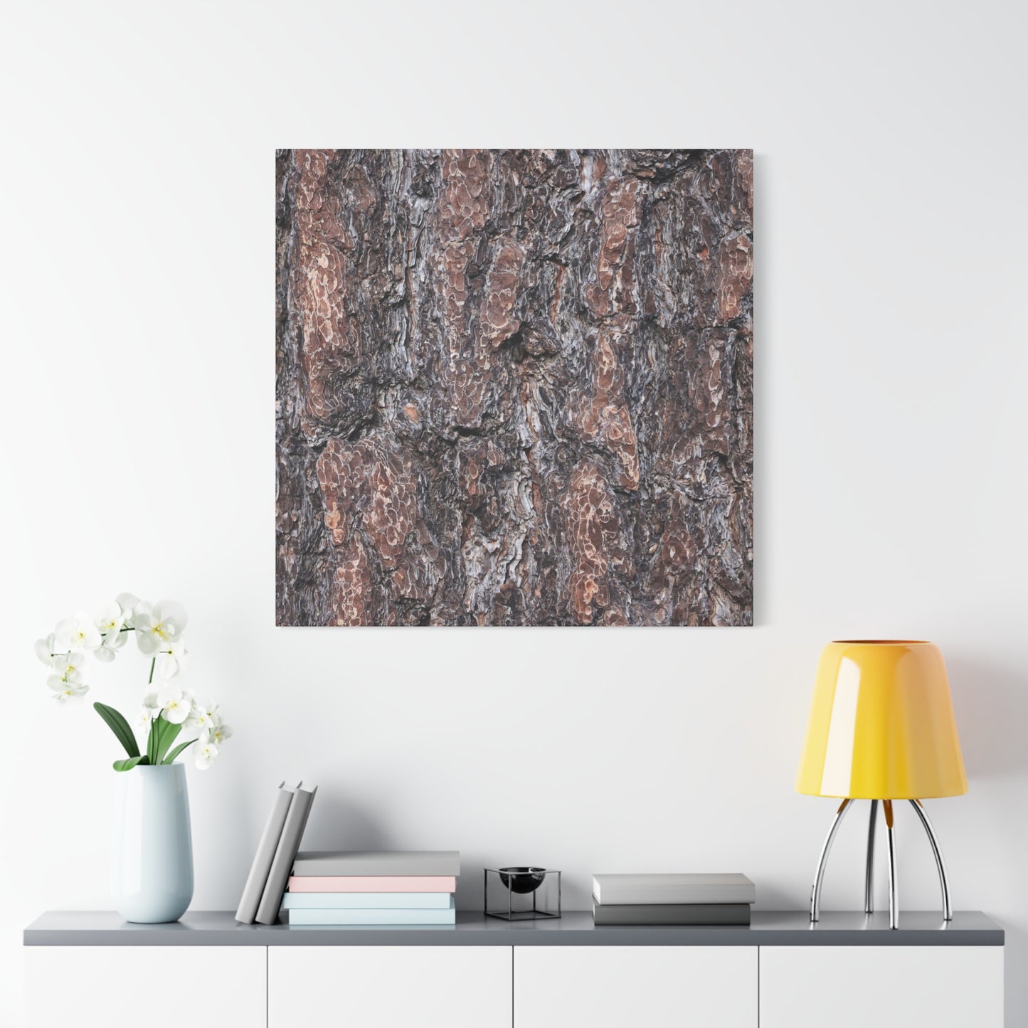 Textured Whispers of an Ancient Tree - Unique Frameless Canvas Wall Art