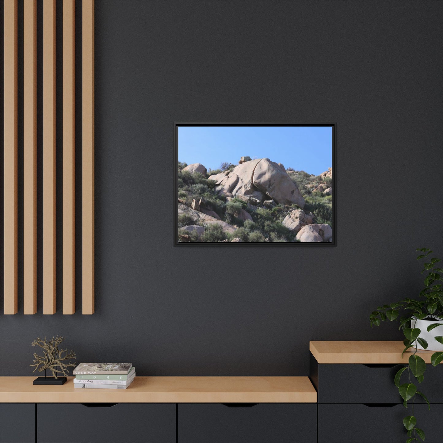Ancient Stone Landscape - Unique Stretched Canvas Wall Art - Art By Earth