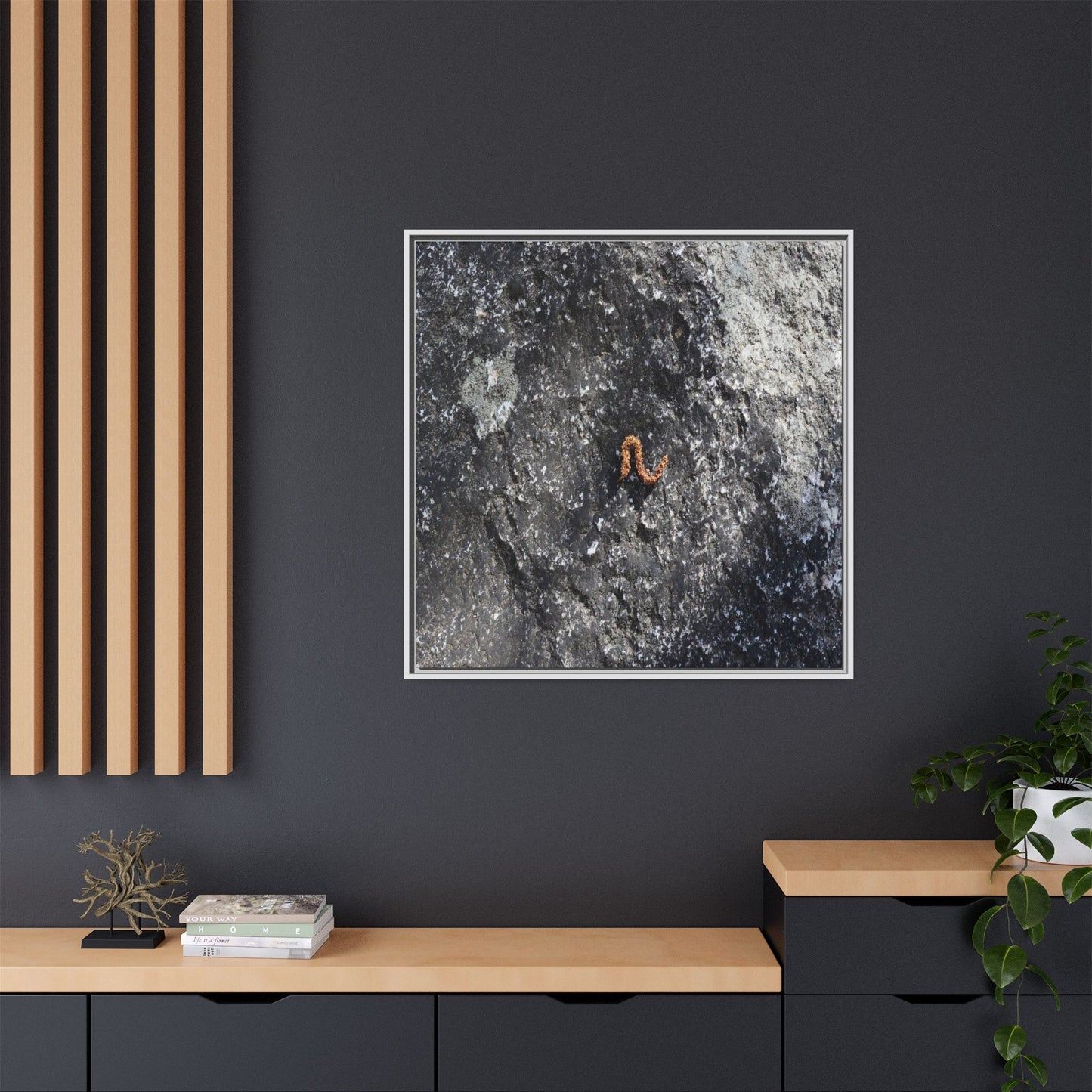 Volcanic Ash and Copper - Unique Stretched Canvas Wall Art - Art By Earth
