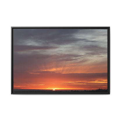 Fiery Horizon - Unique Stretched Canvas Wall Art - Art By Earth
