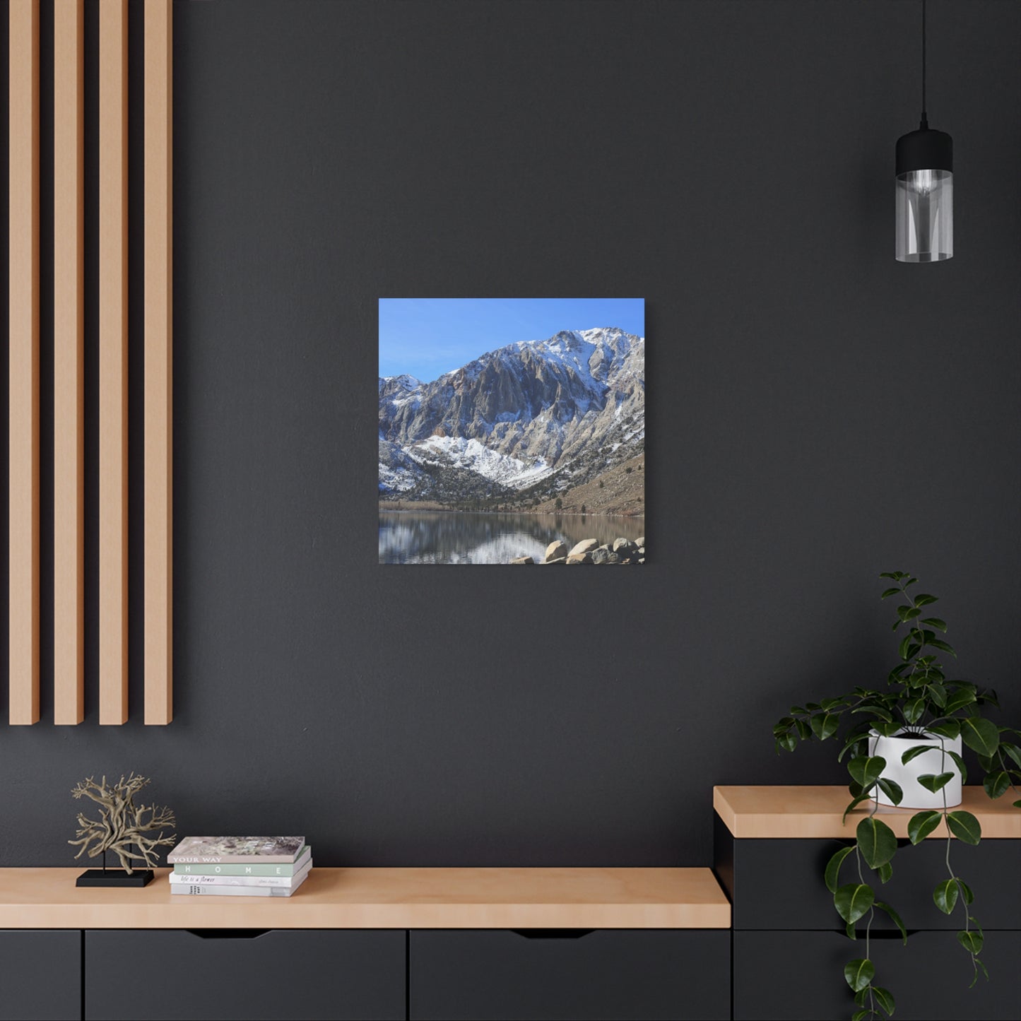 Reflections of Solitude - Unique Frameless Canvas Wall Art