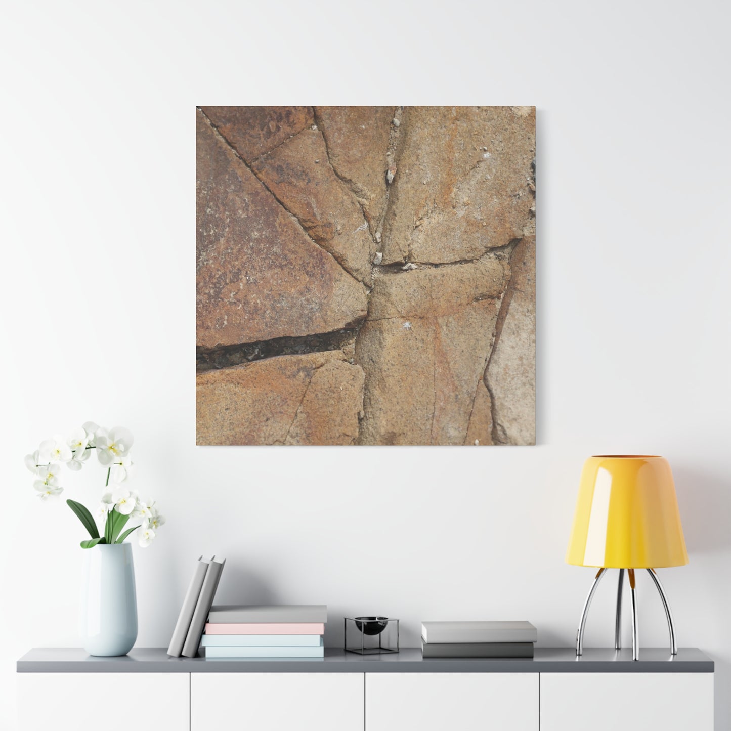 Cracked Earth's Canvas - Unique Frameless Canvas Wall Art - Art By Earth