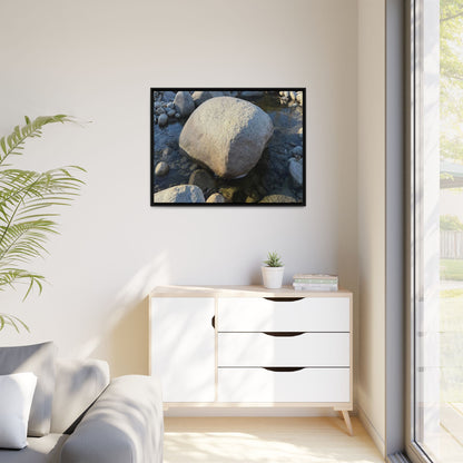 Rocky Riverbed - Unique Stretched Canvas Wall Art - Art By Earth