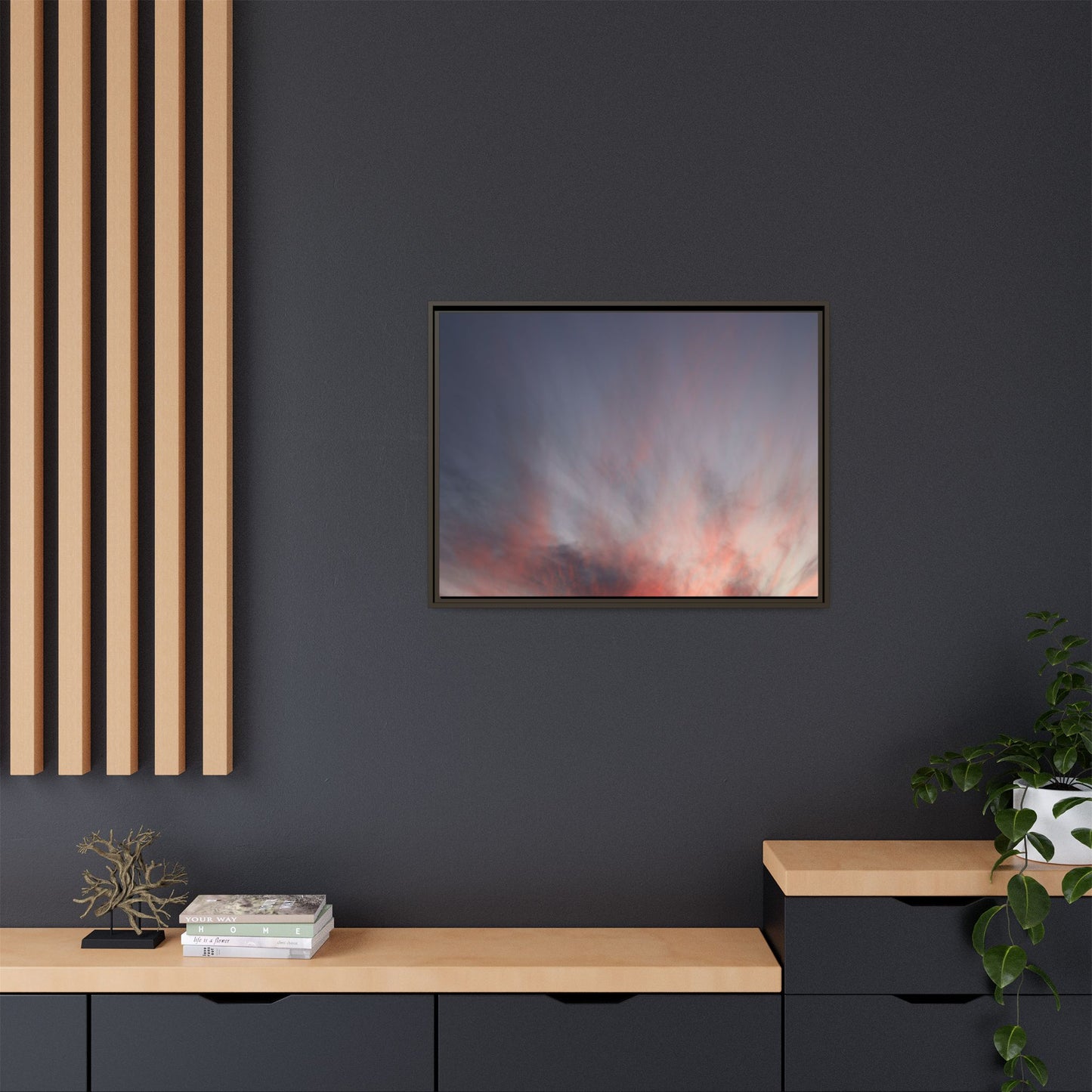 Celestial Blaze - Unique Stretched Canvas Wall Art - Art By Earth