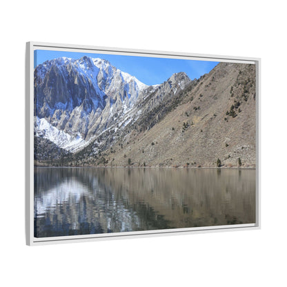 Mountain Mirror - Unique Stretched Canvas Wall Art
