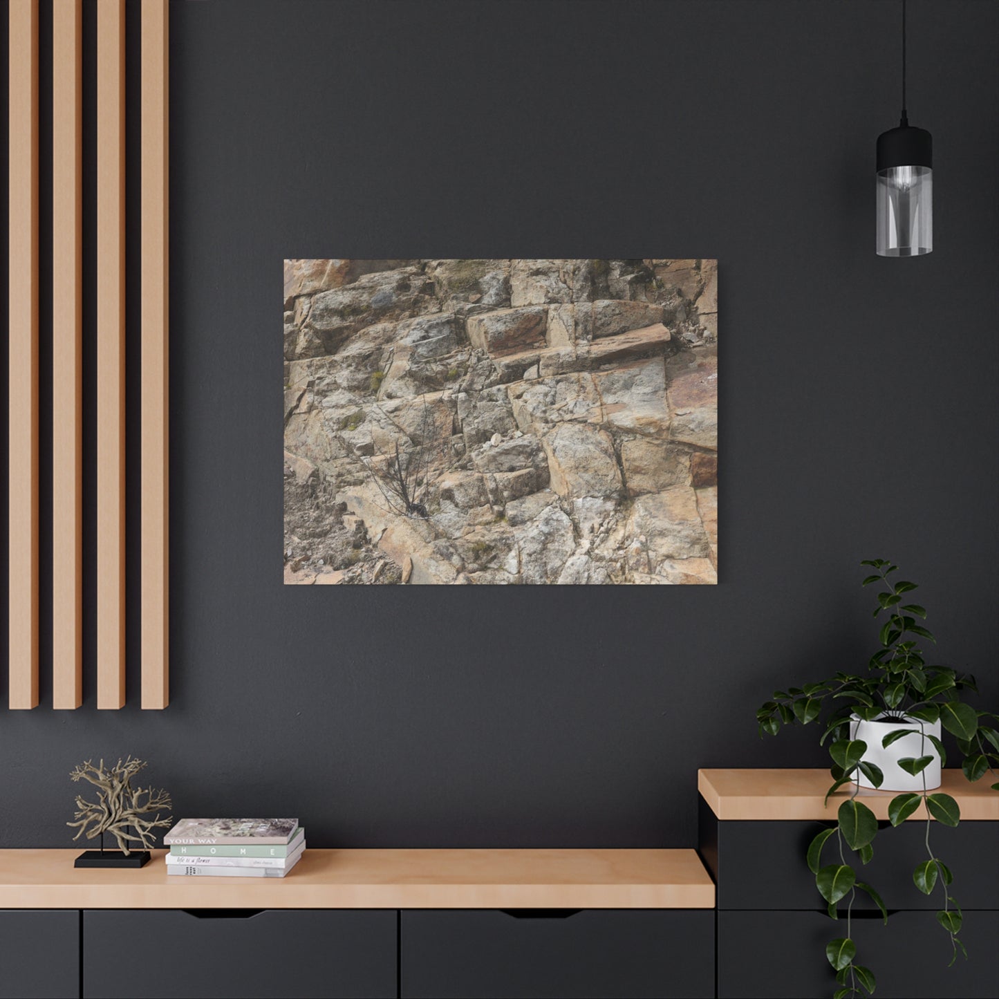 Broken Rock Canvas - Unique Frameless Canvas Wall Art - Art By Earth