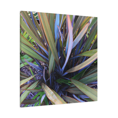 Twisted Blades of Verdant Symphony - Unique Frameless Canvas Wall Art - Art By Earth