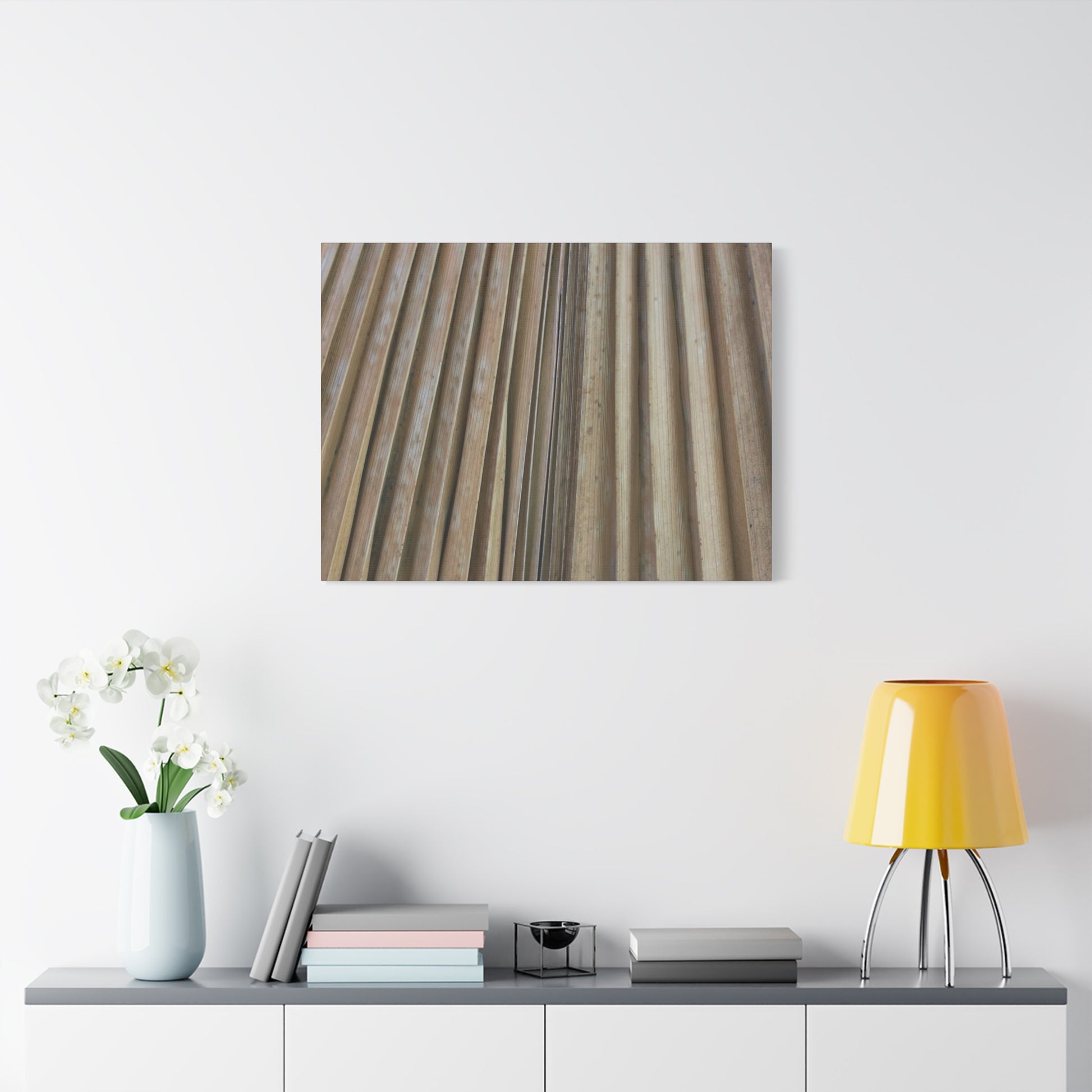 Linear Rhythm - Unique Frameless Canvas Wall Art - Art By Earth