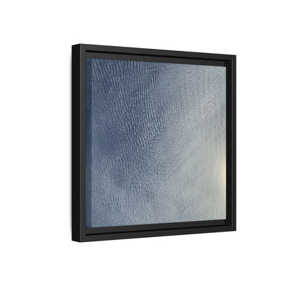 Undulating Whispers of Cerulean Stillness - Unique Stretched Canvas Wall Art - Art By Earth