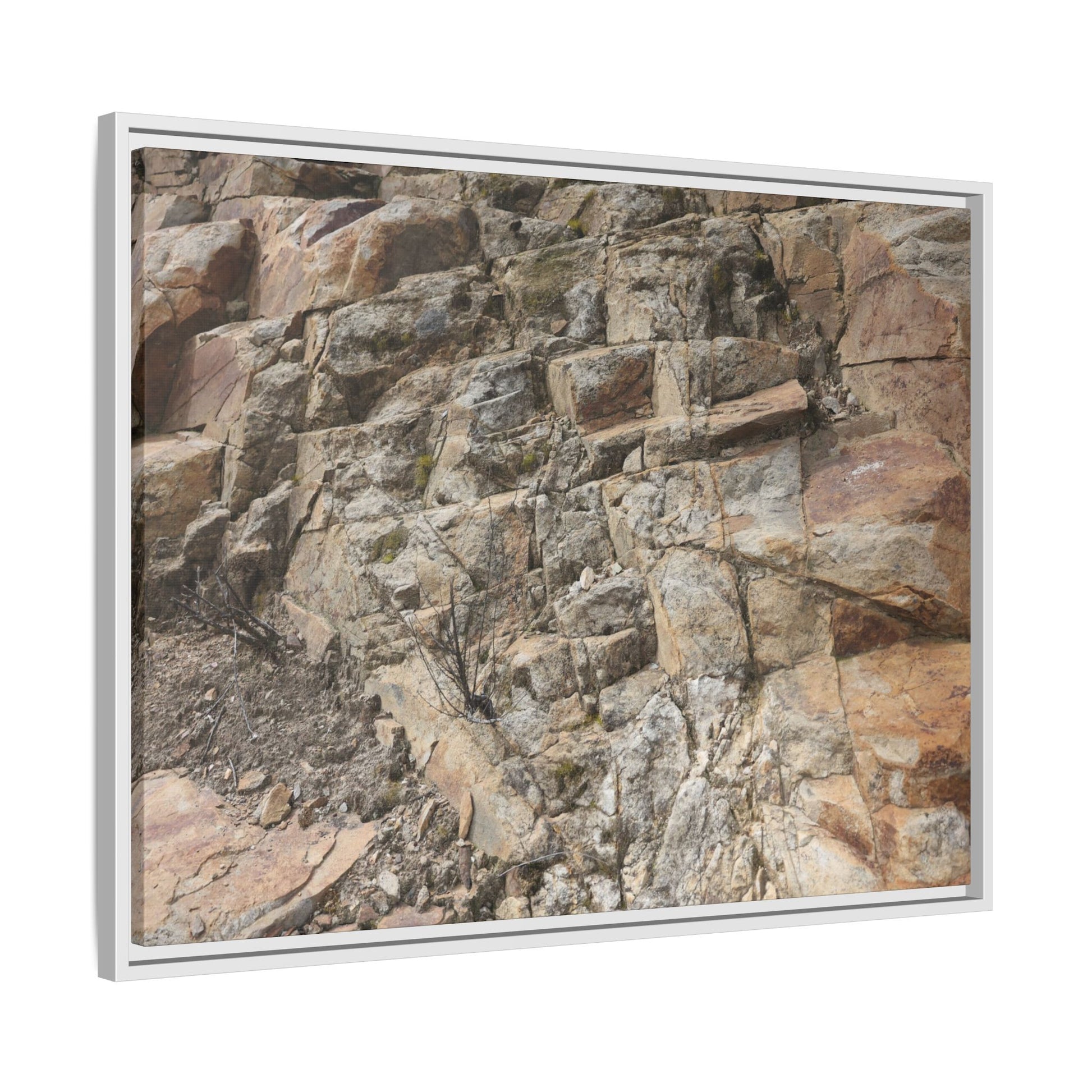 Stone's Silent Story - Unique Stretched Canvas Wall Art - Art By Earth