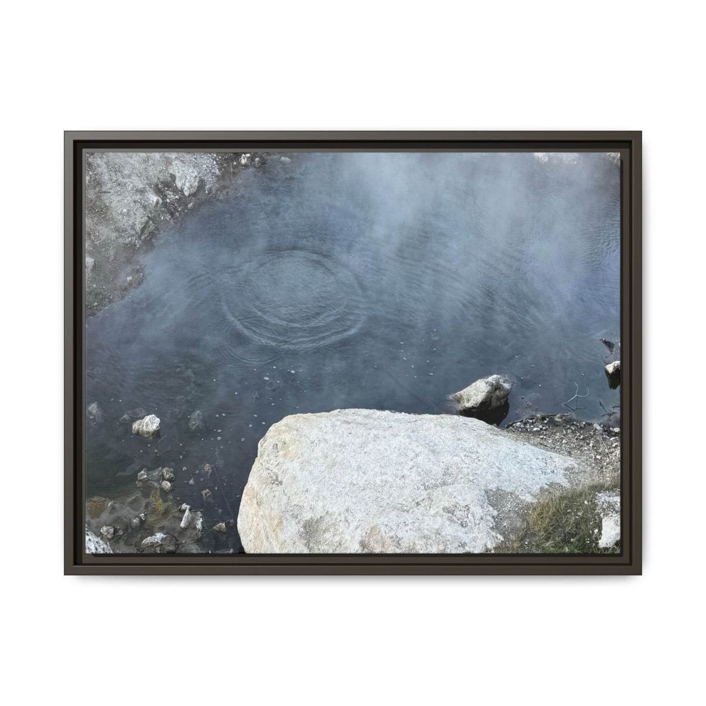 Ripples of Silence - Unique Stretched Canvas Wall Art