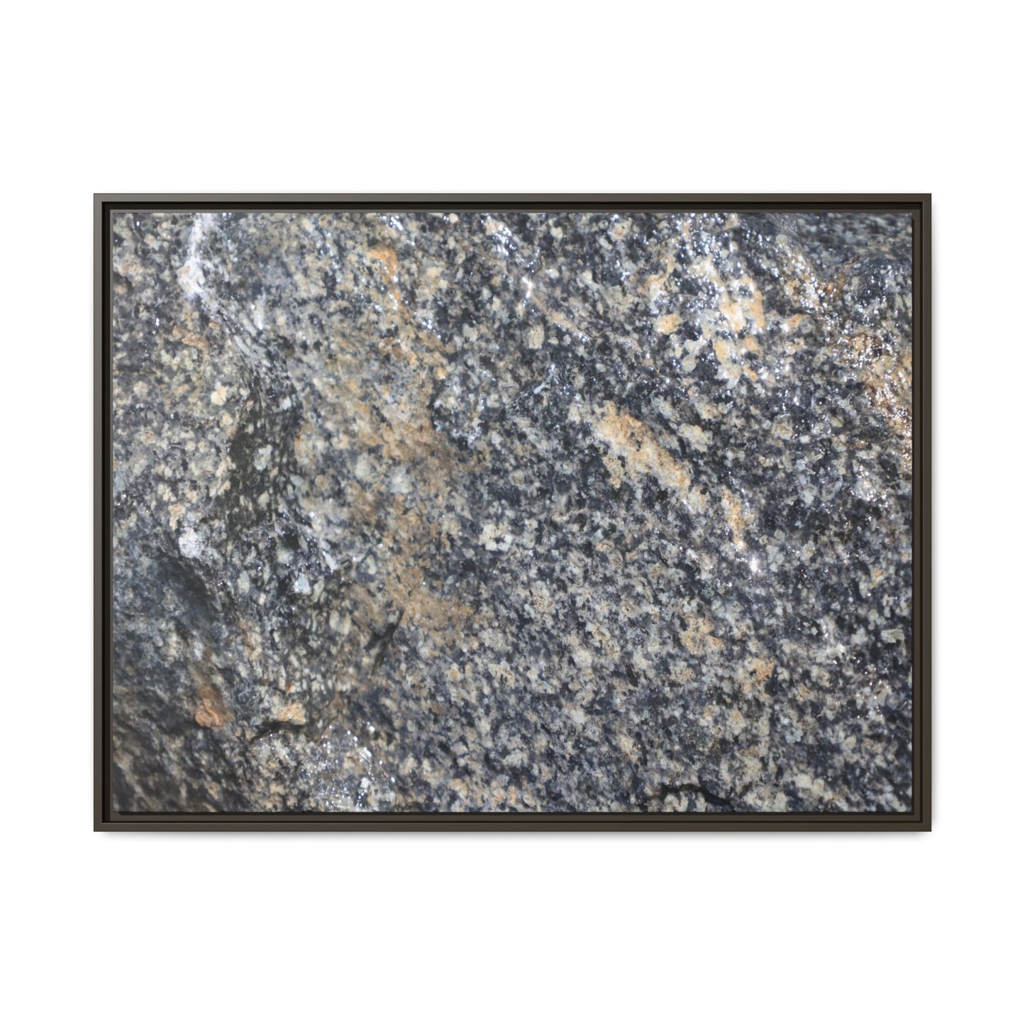 Crystalline Echoes - Unique Stretched Canvas Wall Art - Art By Earth