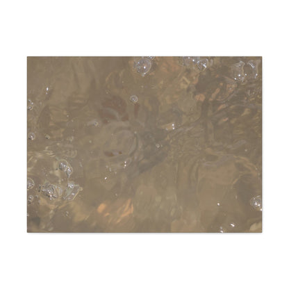 Echoes of Liquid Gold - Unique Frameless Canvas Wall Art - Art By Earth