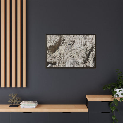 Weathered Stone Whispers - Unique Stretched Canvas Wall Art