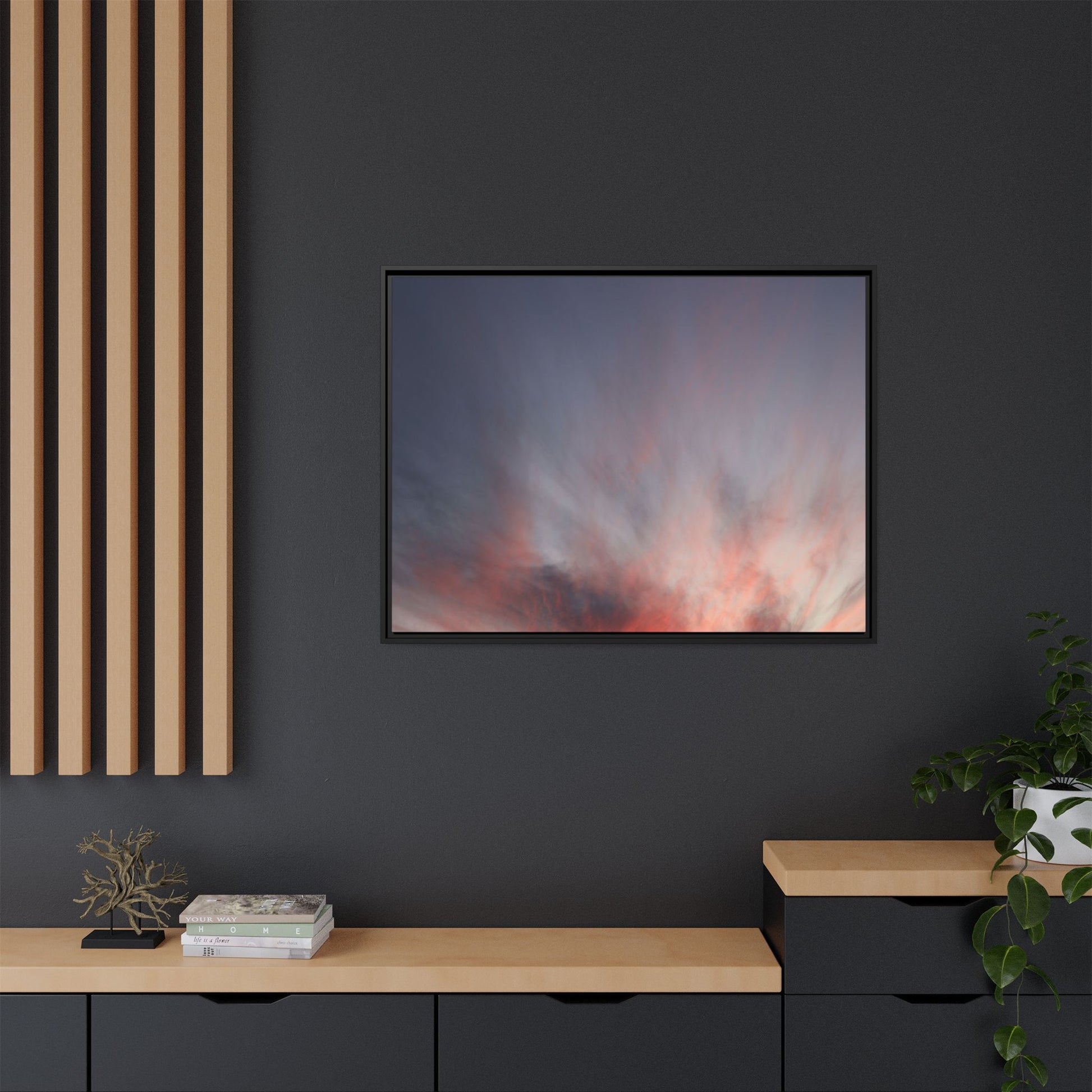 Celestial Blaze - Unique Stretched Canvas Wall Art - Art By Earth
