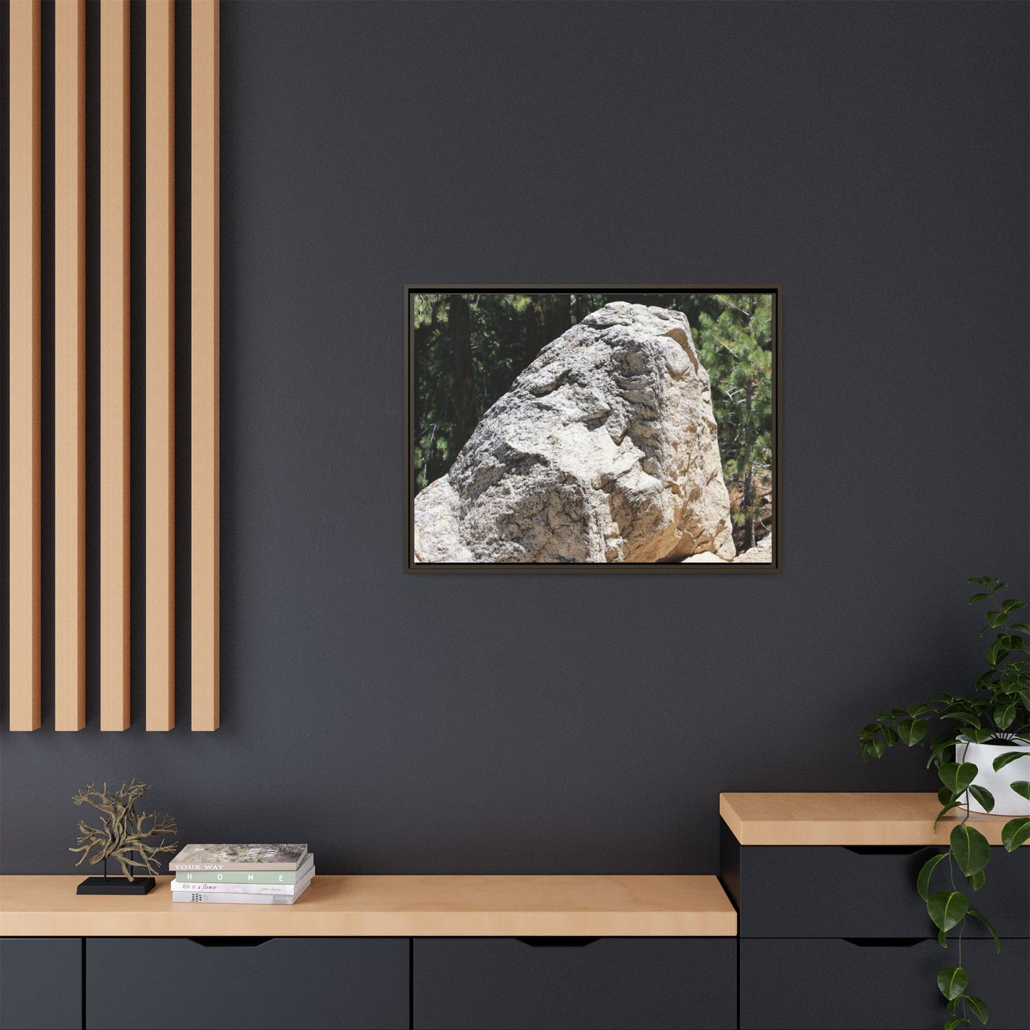 Stone's Silent Whisper - Unique Stretched Canvas Wall Art - Art By Earth