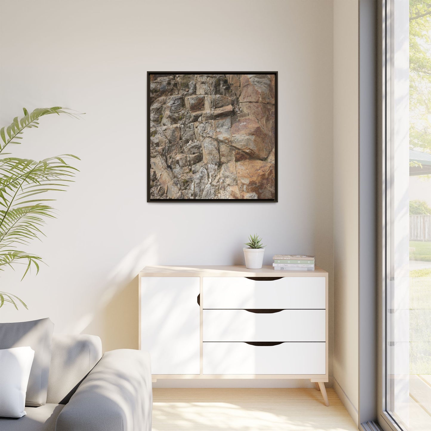 Sandstone Symphony - Unique Stretched Canvas Wall Art - Art By Earth