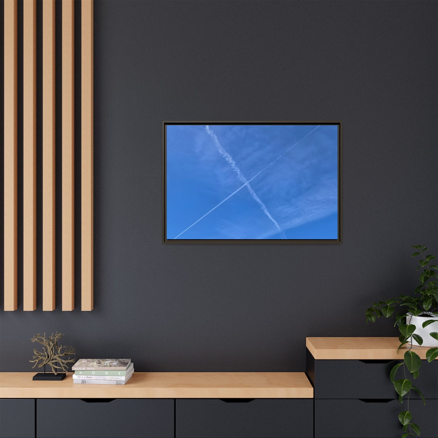 Sky Crossroads - Unique Stretched Canvas Wall Art - Art By Earth