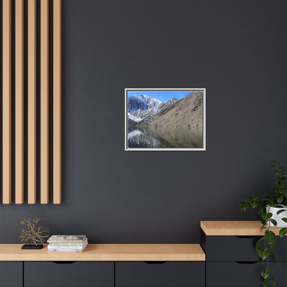 Mountain Mirror - Unique Stretched Canvas Wall Art