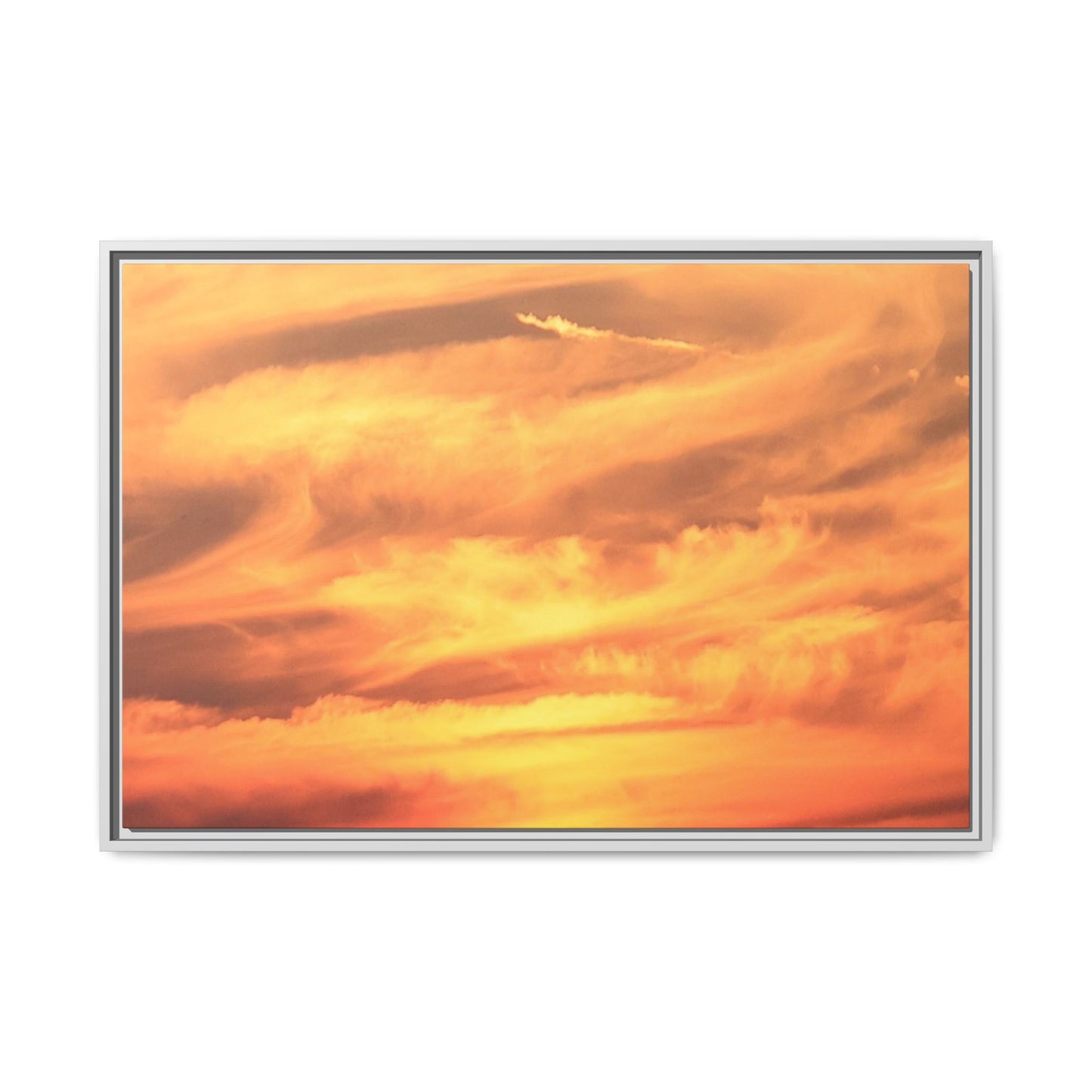 Burning Skies - Unique Stretched Canvas Wall Art - Art By Earth